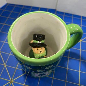 Leprechaun Bear in Tea Cup